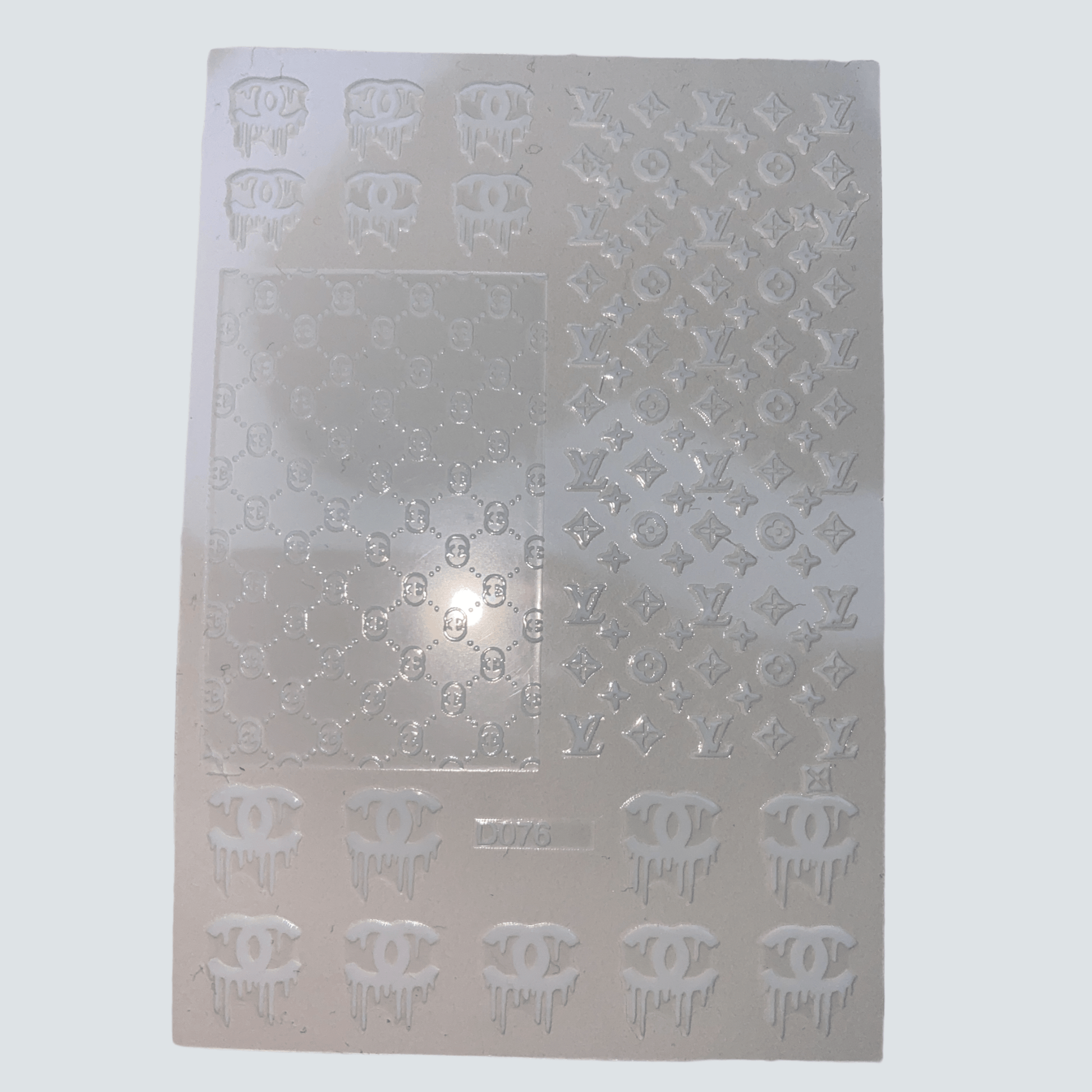 White Designer Drip Sticker D076 - 2 - JTessentials